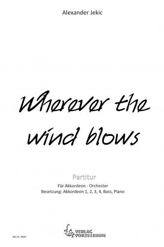 Wherever the wind blows - Partitur
