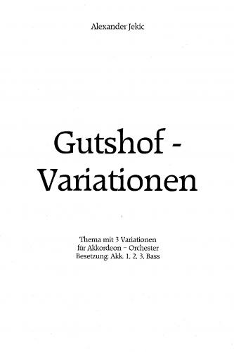 Gutshof-Variationen, Partitur