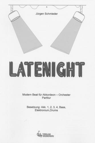 Latenight - Partitur