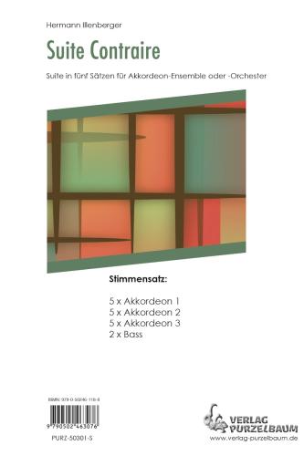Suite Contraire - Stimmensatz